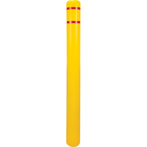Capuchon en poly&eacute;thyl&egrave;ne pour borne de protection, 4-1/2" dia. x 52" l, Rouge/Jaune Distribution Industrielle GC