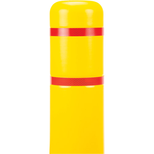 Capuchon en poly&eacute;thyl&egrave;ne pour borne de protection, 4-1/2" dia. x 52" l, Rouge/Jaune Distribution Industrielle GC