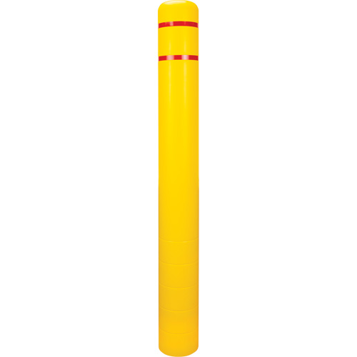 Capuchon en poly&eacute;thyl&egrave;ne pour borne de protection, 6-5/8" dia. x 60" l, Rouge/Jaune Distribution Industrielle GC