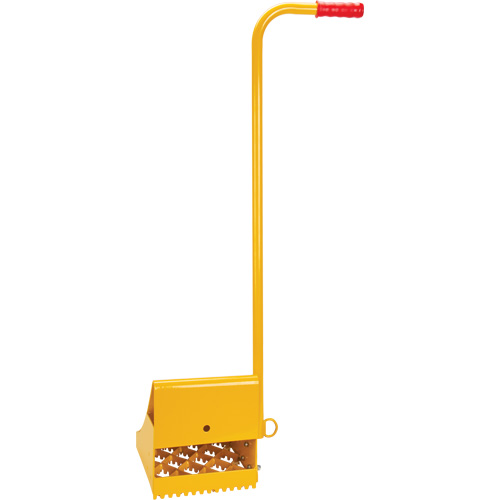 Cale de roue pour la glace avec poign&eacute;e ergonomique, Acier, Jaune, 8-1/16" la x 10-5/8" p x 8-13/16" h Distribution Industrielle GC