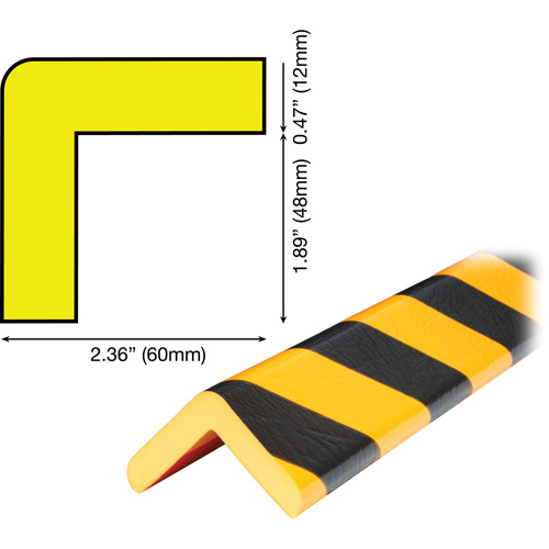 H Plus Profile 1M Corner Protection Bumper Guard Distribution Industrielle GC