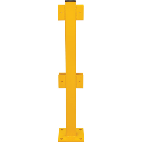 In-Line Post for Light-Duty Guard Rails, Steel, 42" H, Safety Yellow Distribution Industrielle GC