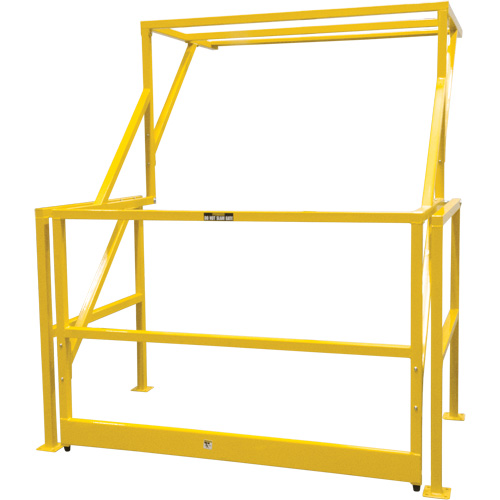 Barri&egrave;re de s&eacute;curit&eacute; pour mezzanine, 70" lo x 77" ha, 78" &eacute;lev&eacute;e, Jaune Distribution Industrielle GC