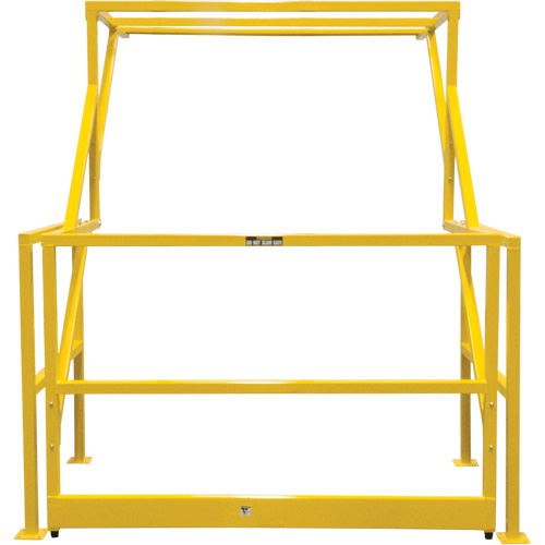 Barri&egrave;re de s&eacute;curit&eacute; pour mezzanine, 70" lo x 77" ha, 78" &eacute;lev&eacute;e, Jaune Distribution Industrielle GC