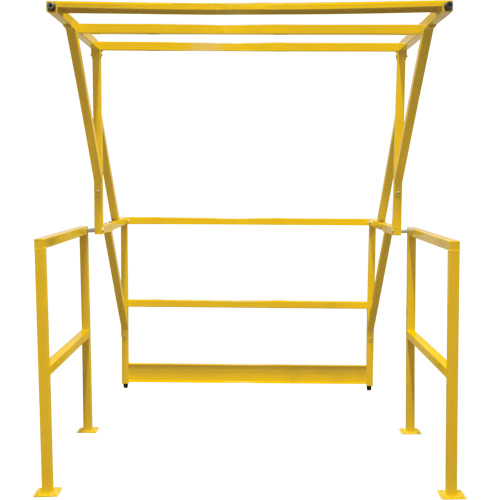 Barri&egrave;re de s&eacute;curit&eacute; pour mezzanine, 70" lo x 77" ha, 78" &eacute;lev&eacute;e, Jaune Distribution Industrielle GC