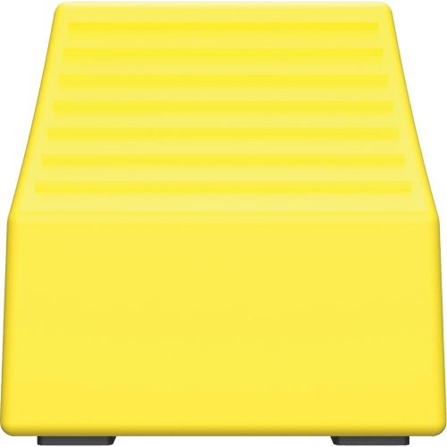 Cale de roue ultra-robuste pour l'exploitation mini&egrave;re Checkers Safety, PEHD, Jaune, 14-1/2" la x 17-1/2" p x 16" h Distribution Industrielle GC