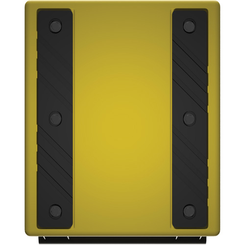 Cale de roue ultra-robuste pour l'exploitation mini&egrave;re Checkers Safety, PEHD, Jaune, 14-1/2" la x 17-1/2" p x 16" h Distribution Industrielle GC