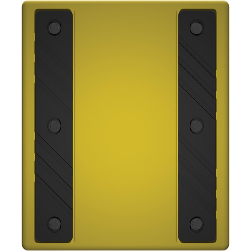 Cale de roue ultra-robuste pour l'exploitation mini&egrave;re Checkers Safety sans support, PEHD, Jaune, 14-1/2" la x 17-1/2" p x 16" h Distribution Industrielle GC