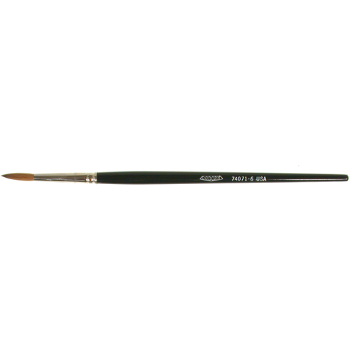 Artist Paint Brush, 5/32" Brush Width, Red Sable, Wood Handle Distribution Industrielle GC
