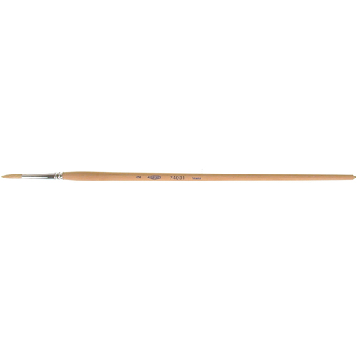 Pure White Bristle Round Marking Paint Brush, 5/32" Brush Width, White China, Wood Handle Distribution Industrielle GC