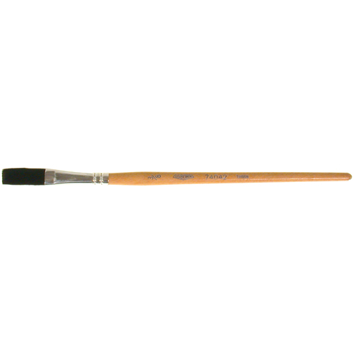 Pinceau une passe, Largeur de la brosse de 3/8", Soie de bœuf, Manche &agrave; Bois Distribution Industrielle GC