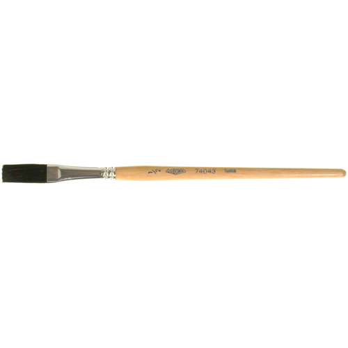One Stroke Paint Brush, 1/2" Brush Width, Ox Hair, Wood Handle Distribution Industrielle GC