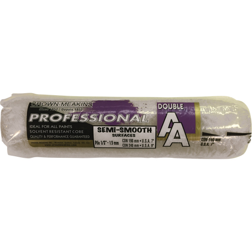 Manchon de rouleau &agrave; peinture synth&eacute;tique professionnel AA, Nap 13 mm (1/2"), 240 mm (9-1/2") l Distribution Industrielle GC
