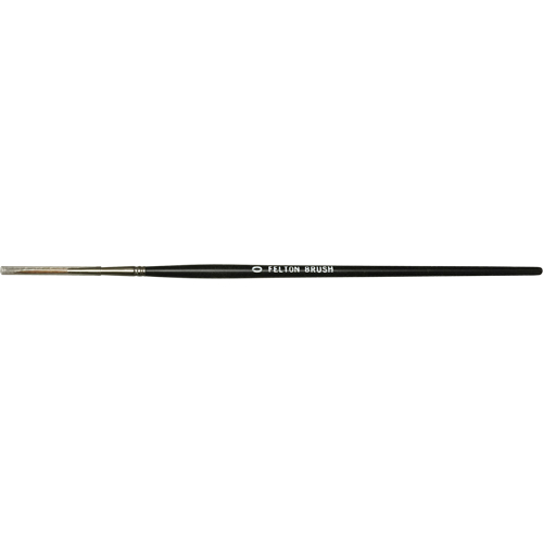 Pinceau plat pour artiste, Largeur de la brosse de 6 mm, Martre rouge, Manche &agrave; Bois Distribution Industrielle GC