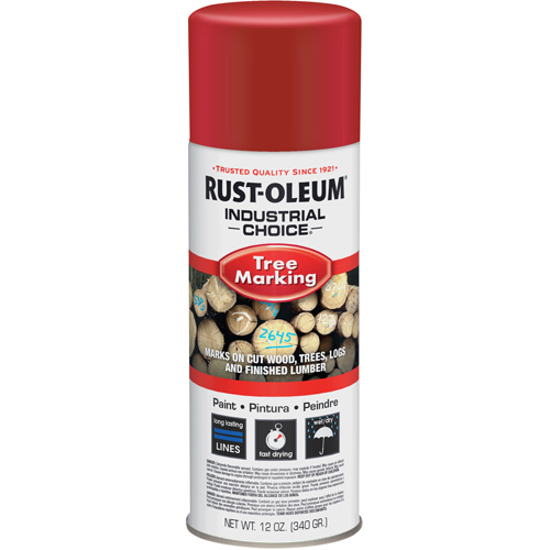 Peinture pour le marquage des arbres Industrial Choice T1600, Rouge, 16 oz Distribution Industrielle GC