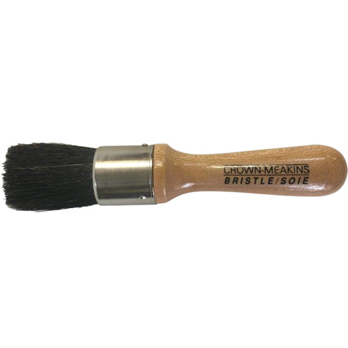 Brosse pour pochoirs, Soies naturelles, Manche Bois, Largeur de 1" Distribution Industrielle GC