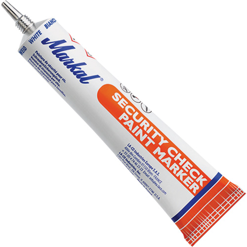 Security Check Paint Marker, 1.7 oz., Tube, White Distribution Industrielle GC