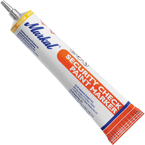 Security Check Paint Marker, 1.7 oz., Tube, Yellow Distribution Industrielle GC