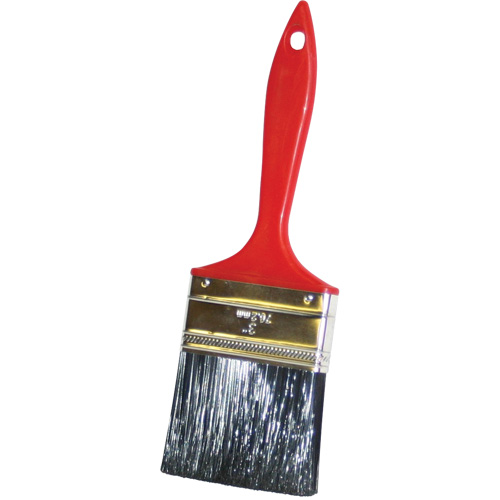 Pinceau &agrave; soies rases, Polyester, Manche Plastique, Largeur de 3" Distribution Industrielle GC
