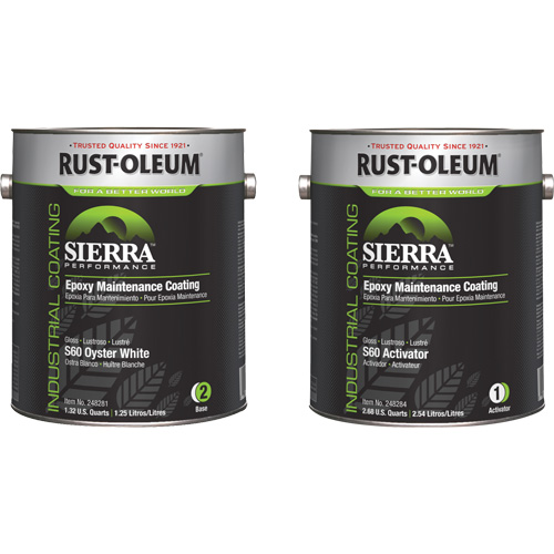 Sierra S60 Water-Based Epoxy Maintenance Coating Kit, Gallon, White Distribution Industrielle GC