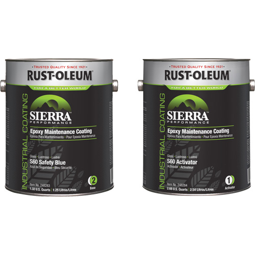 Sierra S60 Water-Based Epoxy Maintenance Coating Kit, Gallon, Blue Distribution Industrielle GC