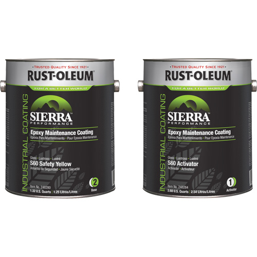 Sierra S60 Water-Based Epoxy Maintenance Coating Kit, Gallon, Yellow Distribution Industrielle GC