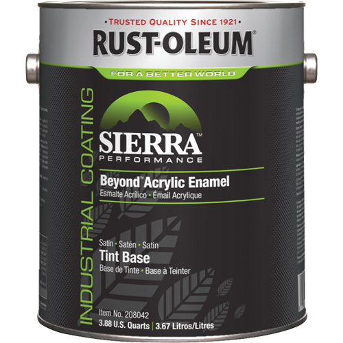 Sierra Performance Beyond Acrylic Enamel, Gallon, Tint Base Distribution Industrielle GC
