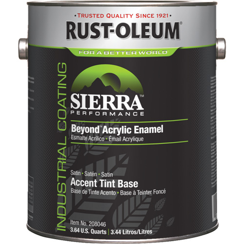 Sierra Performance Beyond Acrylic Enamel, Gallon, Tint Base Distribution Industrielle GC