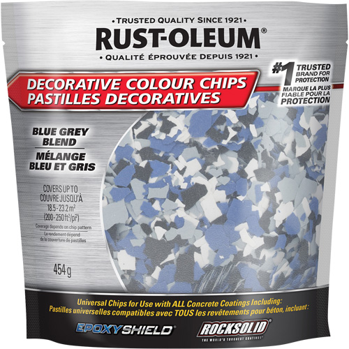 Decorative Colour Chips, 474 g, Bag, Blue Grey Blend Distribution Industrielle GC