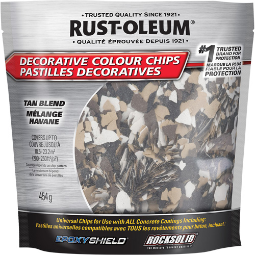 Decorative Colour Chips, 474 g, Bag, Tan Blend Distribution Industrielle GC