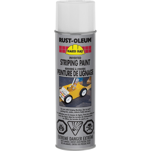 Peinture de marquage renvers&eacute; en a&eacute;rosol, Blanc, Canette a&eacute;rosol Distribution Industrielle GC
