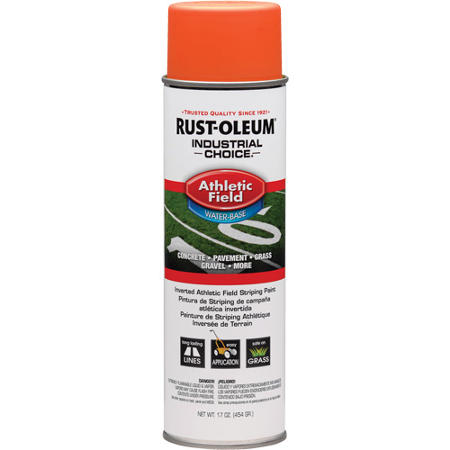 Peinture de lignage pour terrains de sport AF1600, Orange, Canette a&eacute;rosol Distribution Industrielle GC