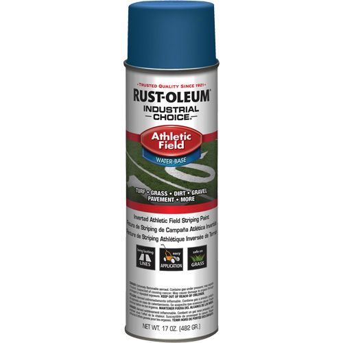 Peinture de lignage pour terrains de sport AF1600, Bleu, Canette a&eacute;rosol Distribution Industrielle GC