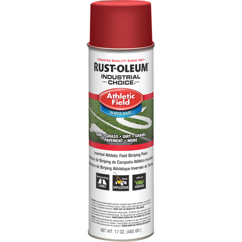 Peinture de lignage pour terrains de sport AF1600, Rouge, Canette a&eacute;rosol Distribution Industrielle GC