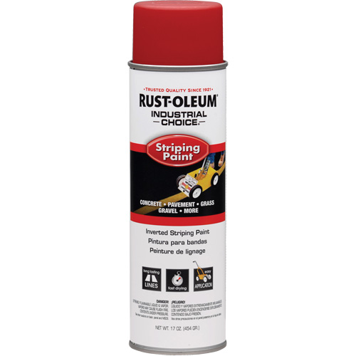Peinture pour traçage de ligne &agrave; l'envers du syst&egrave;me S1600, Rouge, Canette a&eacute;rosol Distribution Industrielle GC