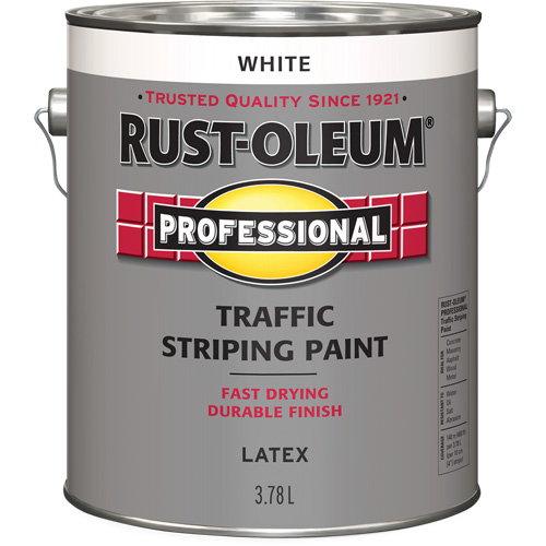 Traffic Striping Paint, White, 3.78 L, Jug Distribution Industrielle GC