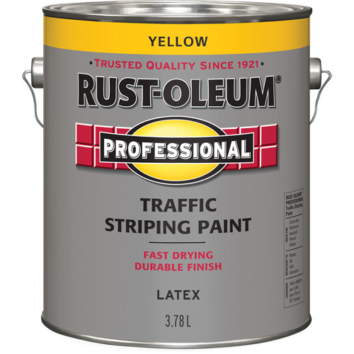 Traffic Striping Paint, Yellow, 3.78 L, Jug Distribution Industrielle GC
