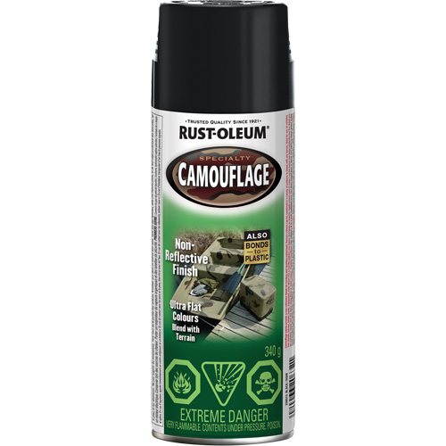 Peinture de camouflage Sp&eacute;cialit&eacute;, Canette a&eacute;rosol, Noir Distribution Industrielle GC