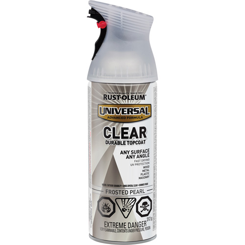Universal Durable Top Coat, 312 g, Aerosol Can, Frosted Pearl Distribution Industrielle GC