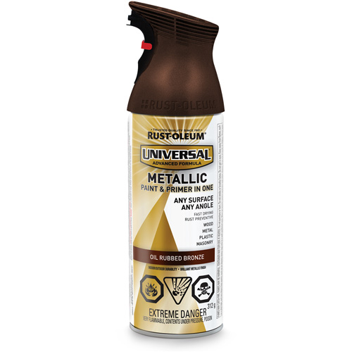 Universal&reg; Spray Paint, Oil Rubbed Bronze, Metallic, Aerosol Can Distribution Industrielle GC