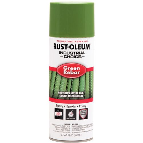 A&eacute;rosol &eacute;poxydique pour barre d'armature du syst&egrave;me Industrial Choice RB1600, Vert de barre d'armature, 12 oz liq., Canette a&eacute;rosol Distribution Industrielle GC