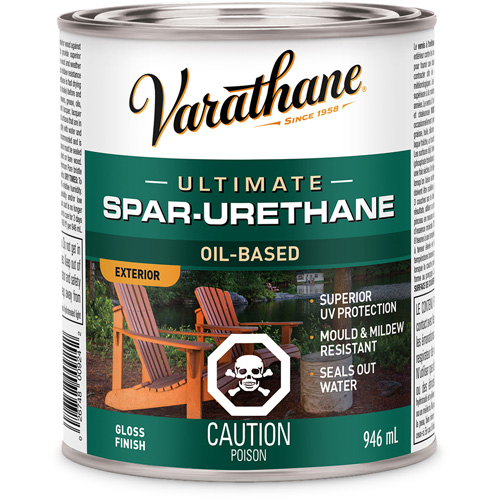 Rev&ecirc;tement &agrave; fini diamant pour bois Varathane, 946 ml, Transparent, Brillant Distribution Industrielle GC