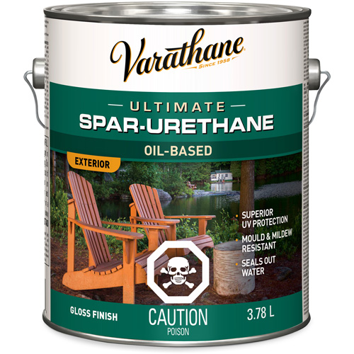 Fini diamant pour bois Varathane ext&eacute;rieur, 3,78 L, Transparent, Brillant Distribution Industrielle GC