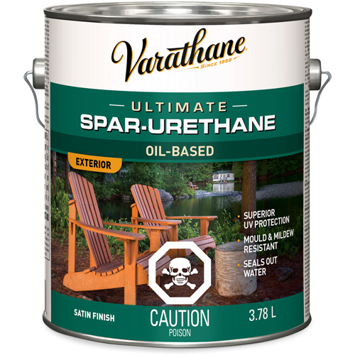Varathane&reg; Diamond Outdoor Wood Finish, 3.78 L, Clear, Satin Distribution Industrielle GC