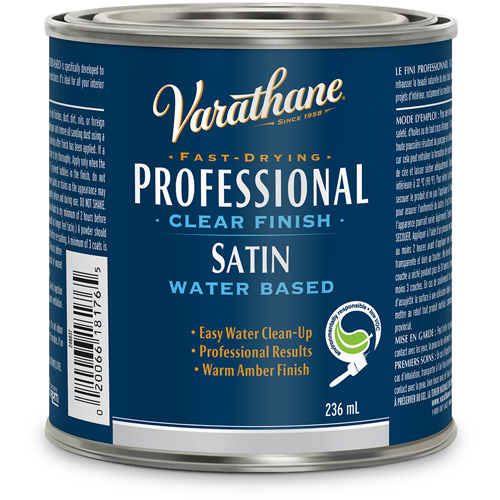 Fini professionnel Varathane, 236 ml, Transparent, Satin Distribution Industrielle GC