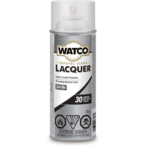 Watco&reg; Lacquer Wood Finish, 319 g, Clear, Satin Distribution Industrielle GC
