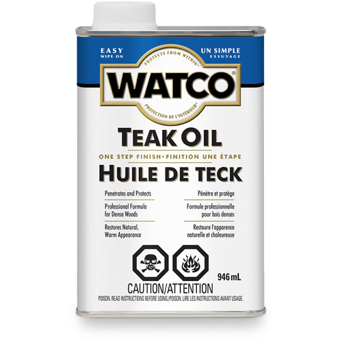 Huile de teck Watco, 946 ml, Transparent, Transparent Distribution Industrielle GC