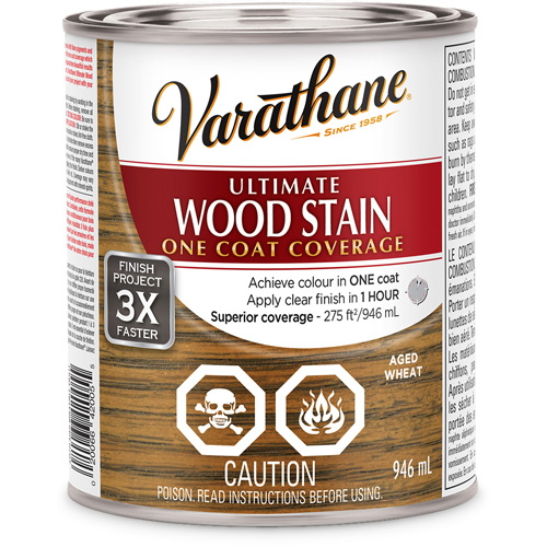 Varathane&reg; Ultimate Wood Stain, 946 ml, Aged Wheat Distribution Industrielle GC