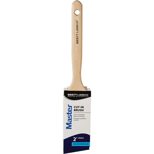 Brosse coup&eacute;e Master, Poly/nylon, Manche Bois, Largeur de 2" Distribution Industrielle GC