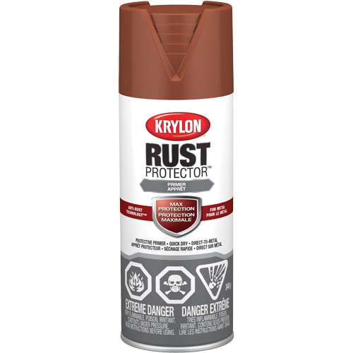 Rust Protector&reg; Enamel Paint, Red Oxide Primer, Very Flat, 12 oz., Aerosol Can Distribution Industrielle GC